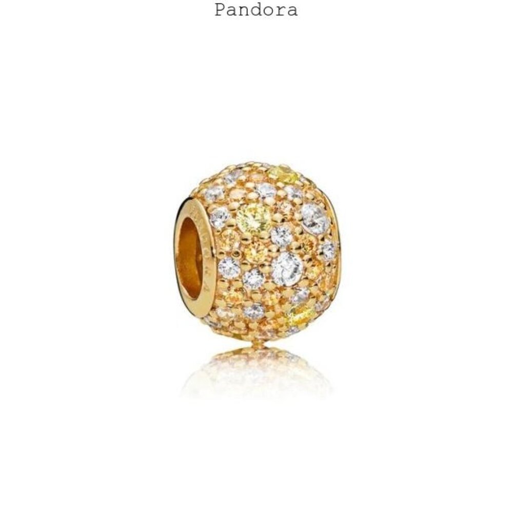 Pandora Gold and Silver Charm Bracelet